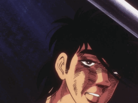 Close Up of Man's Face With Sword Behind Him