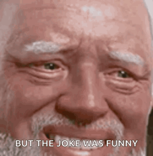 Close Up of Man Saying But the Joke Was Funny