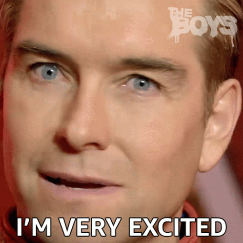 Close Up of Man Saying I'm Very Excited
