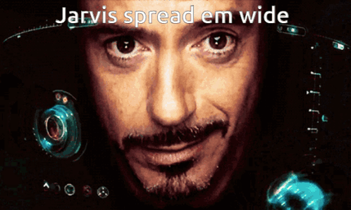 Close Up of Man Saying Jarvis Spread Em Wide
