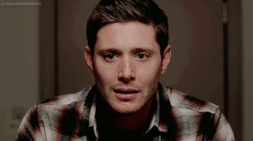 Close Up Of Man Saying Just Jensen And Dean GIF