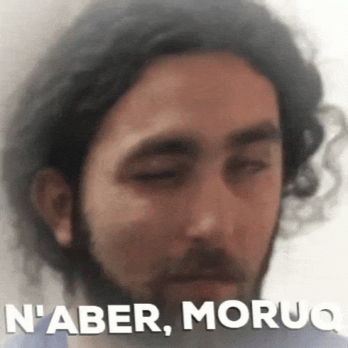 Close Up of Man Saying N'aber Moruq