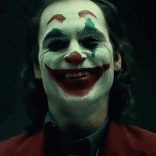 Close Up of Man With Clown Makeup Smiling