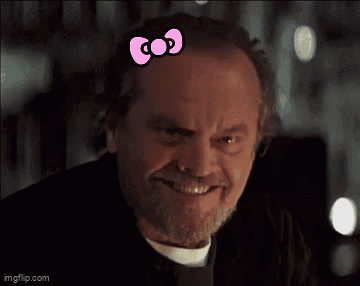 Close Up of Man With Hello Kitty Bow