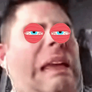 Close-Up Of Man With Red Eyes GIF