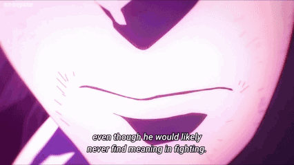 Close Up of Mouth Saying Even Though He Would Likely Never Find Meaning in Fighting