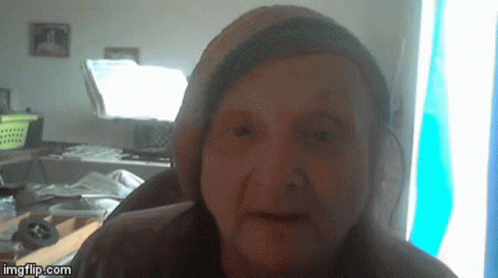 Close Up of Older Woman's Face
