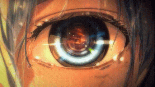 Close Up of Person's Eye With Circle
