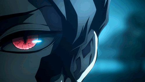 Close Up of Person's Eye With Red Pupil