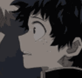 Close Up of Person's Face in Black and White Cartoon