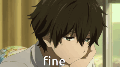 Close Up of Person's Face Saying Fine