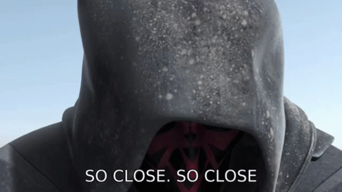 Close Up of Person's Face Saying So Close