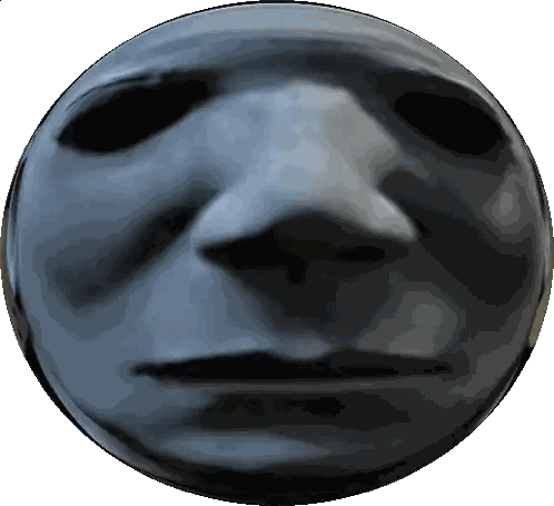 Close Up of Person's Face with Black Circle