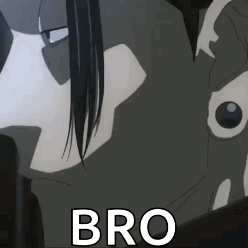 Close Up of Person's Face with Bro