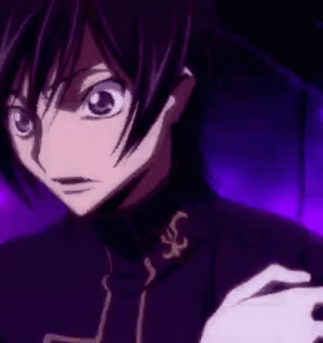 Close-Up of Person's Face with Purple Background and White Glove
