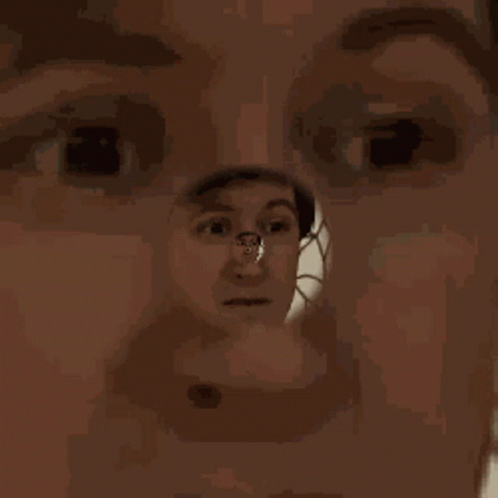 Close Up of Person's Face With Reflection