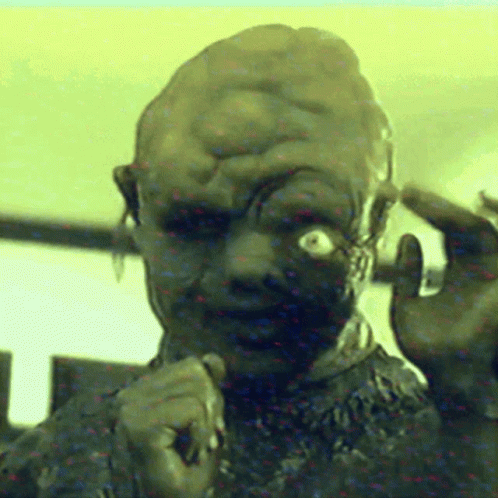 Close-Up of Person's Face With Very Large Head