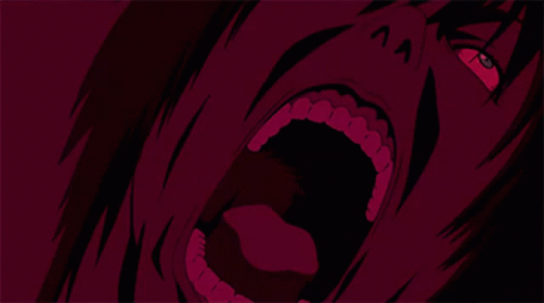 Close-Up of Person's Mouth With Red Background