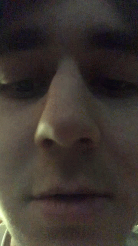 Close Up of Person's Serious Face
