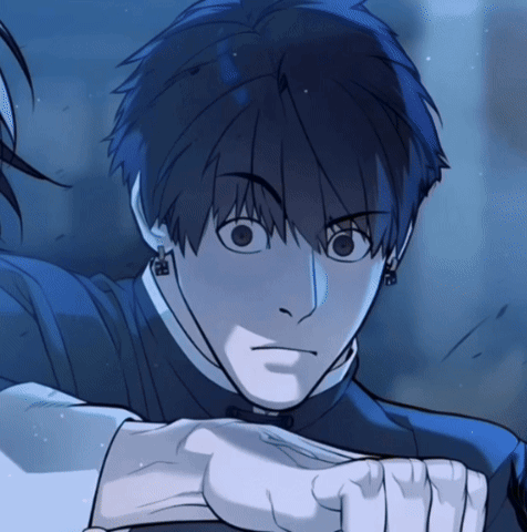Close Up of Person With Blue Hair