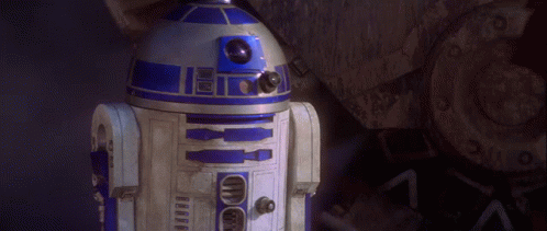 Close Up of R2D2 Robot