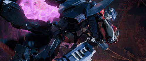Close Up of Robot Fighting Another Robot in Dark Room