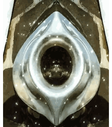 Close Up of Silver Object with Hole