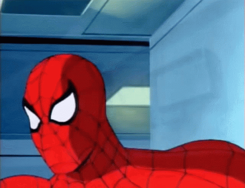 Close Up of Spider-Man Cartoon