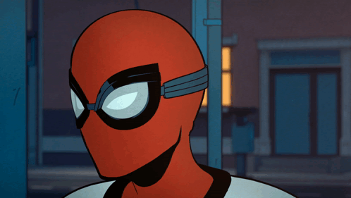 Close Up of Spider Man Face