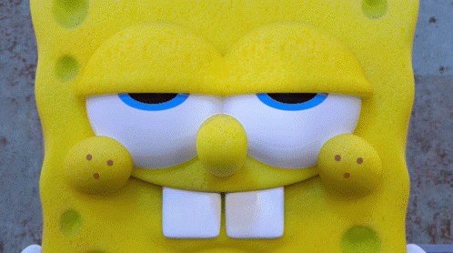 Close Up of SpongeBob SquarePants