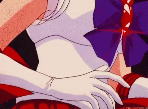 Close Up of Stomach With Eternal Sailormoon Text