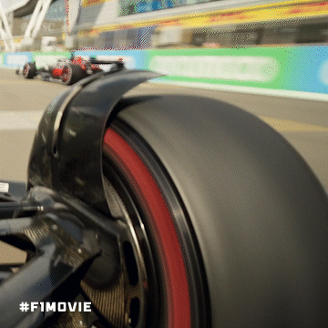 Close Up of Tire with #f1movie