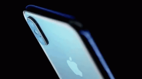 Close Up of White iPhone