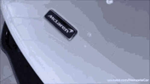 Close Up of White McLaren Car