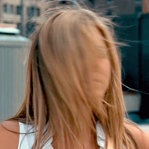 Close Up Of Woman Face And Hair GIF