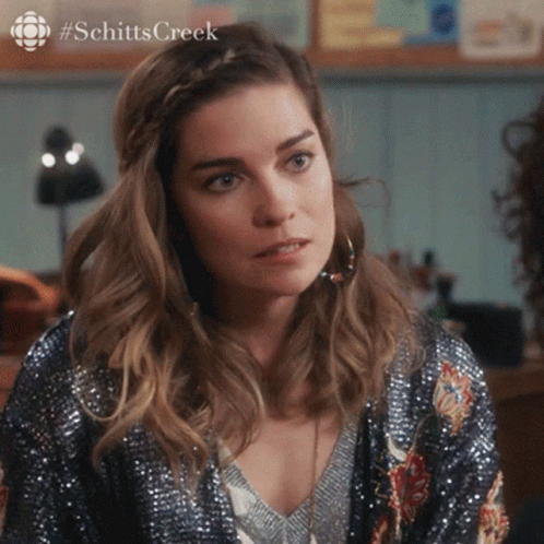 Close Up of Woman Face With Schittscreek