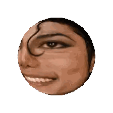 Close Up of Woman's Face in Circle