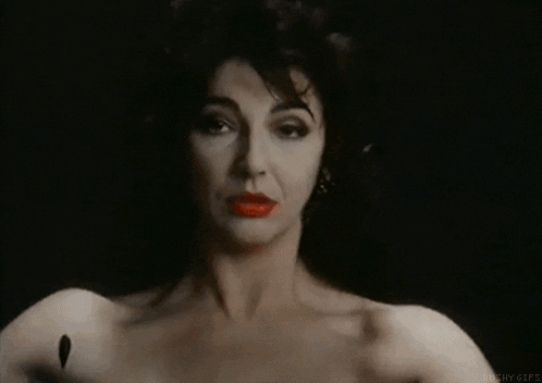 Close Up of Woman's Face with Bushy Gifs