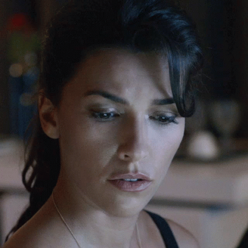 Close Up of Woman's Face with Dark Hair