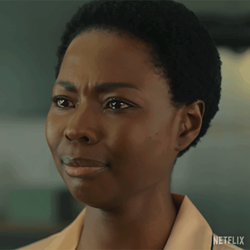 Close Up Of Woman's Face With Netflix GIF