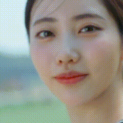 Close Up of Woman's Face With Polka Dots