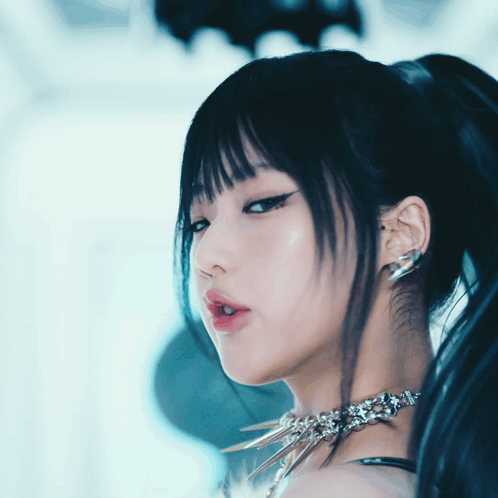Close Up of Woman With Choker