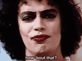 Close Up of Woman With Makeup Saying How Bout That