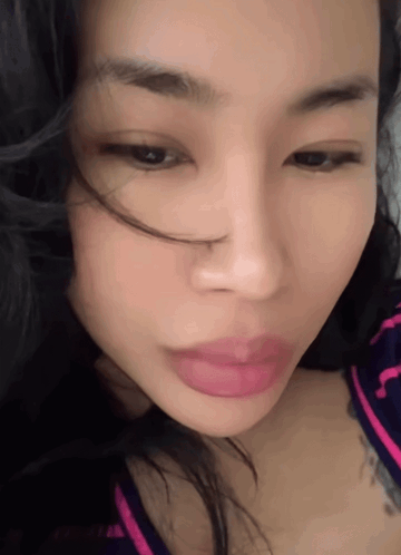 Close Up of Woman With Pink Lips