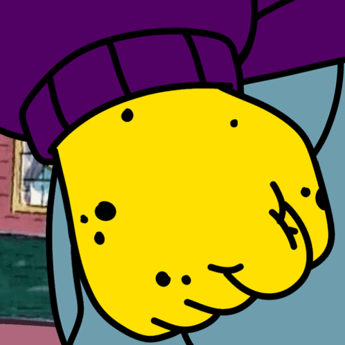Close Up Of Yellow Cartoon Face GIF