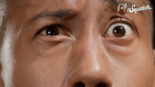 Close Up Person Face Saying Squatch