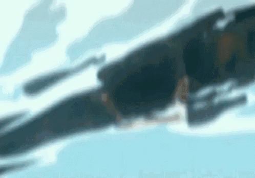 Close Up Person Flying Through Blue Sky
