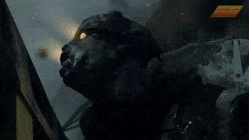 Close Up Person's Face Saying Apocalypse