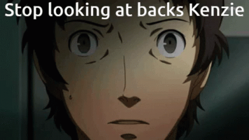 Close Up Person Stop Looking At Backs Kenzie GIF