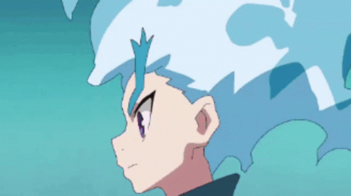 Close Up Person With Blue Hair